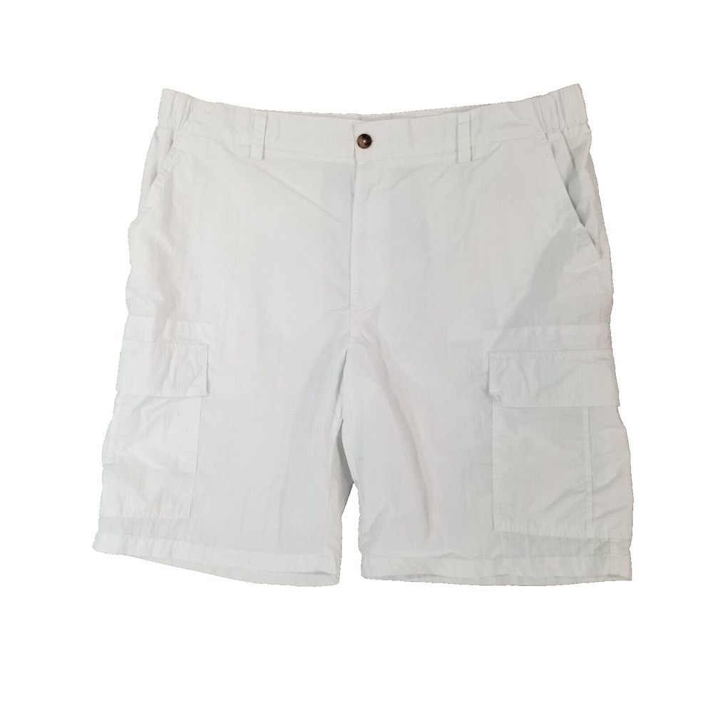 Boca classics cargo shorts men's 42x10 White Comfort waist Dri-Fit outdoor